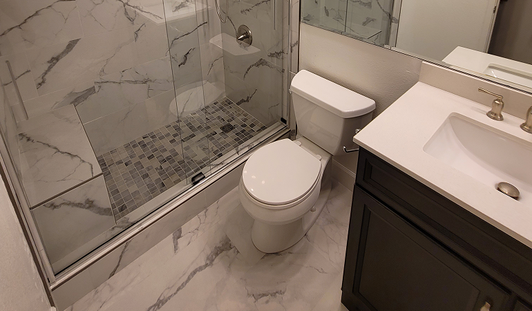 Stylish residential bathroom renovation