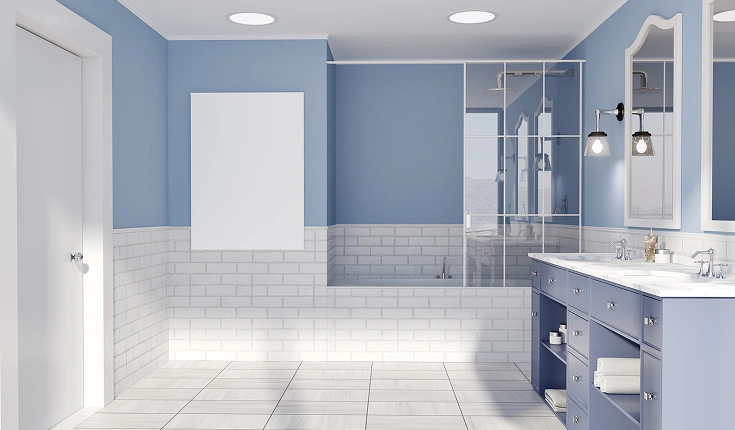 Completed bath fitter renovation by Hopson Construction