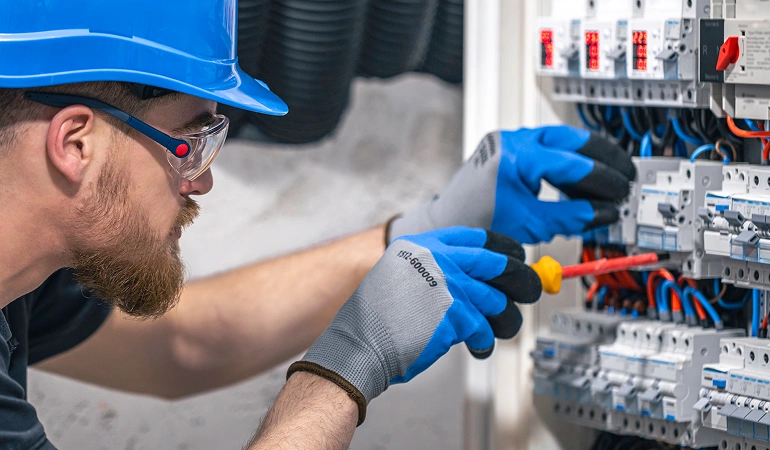 Commercial electrical panel installation in Lodi, CA