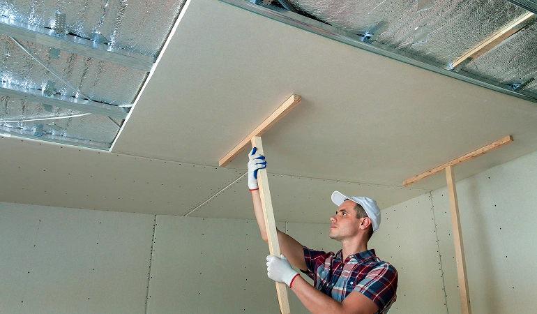 Professional drywall installation in Mountain House commercial property