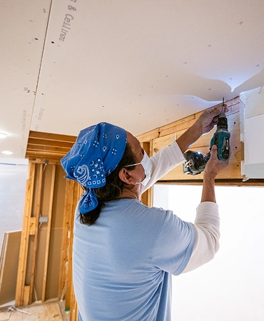 Smooth finish drywall work in Lodi residences