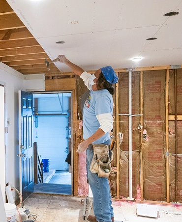 Interior wall finishing by Commercial Sheetrock and Drywall Services in Lathrop, CA